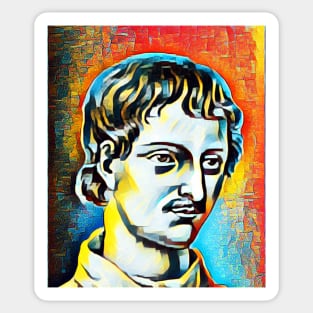 Giordano Bruno Abstract Portrait | Giordano Bruno Artwork 3 Sticker